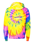 Unisex Multi-Color Spiral Pullover Hoodie - Flo Rainbow Spiral