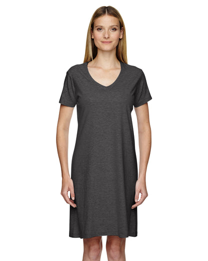 Women's V-Neck Cover-Up - Vintage Smoke