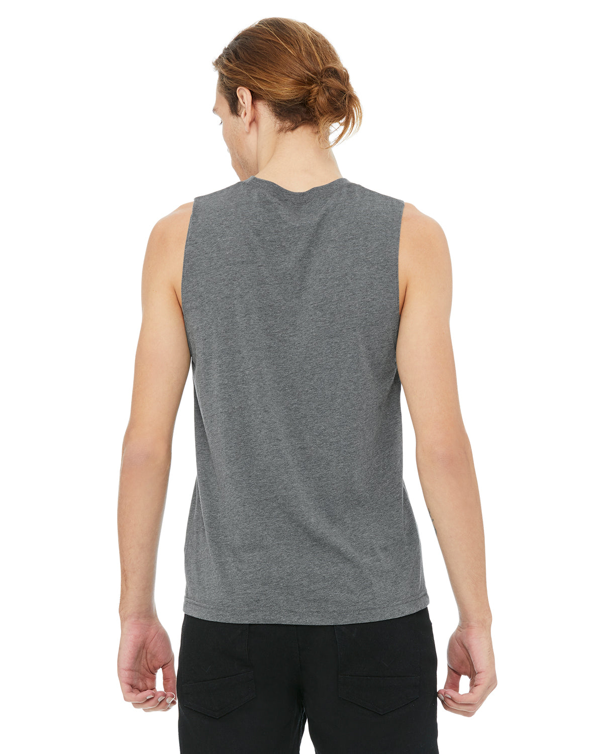 Unisex Jersey Muscle Tank - Heather Deep