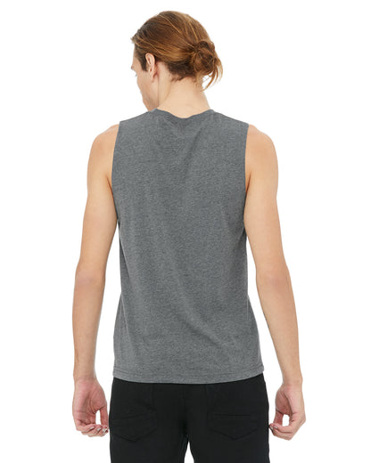 Unisex Jersey Muscle Tank - Heather Deep