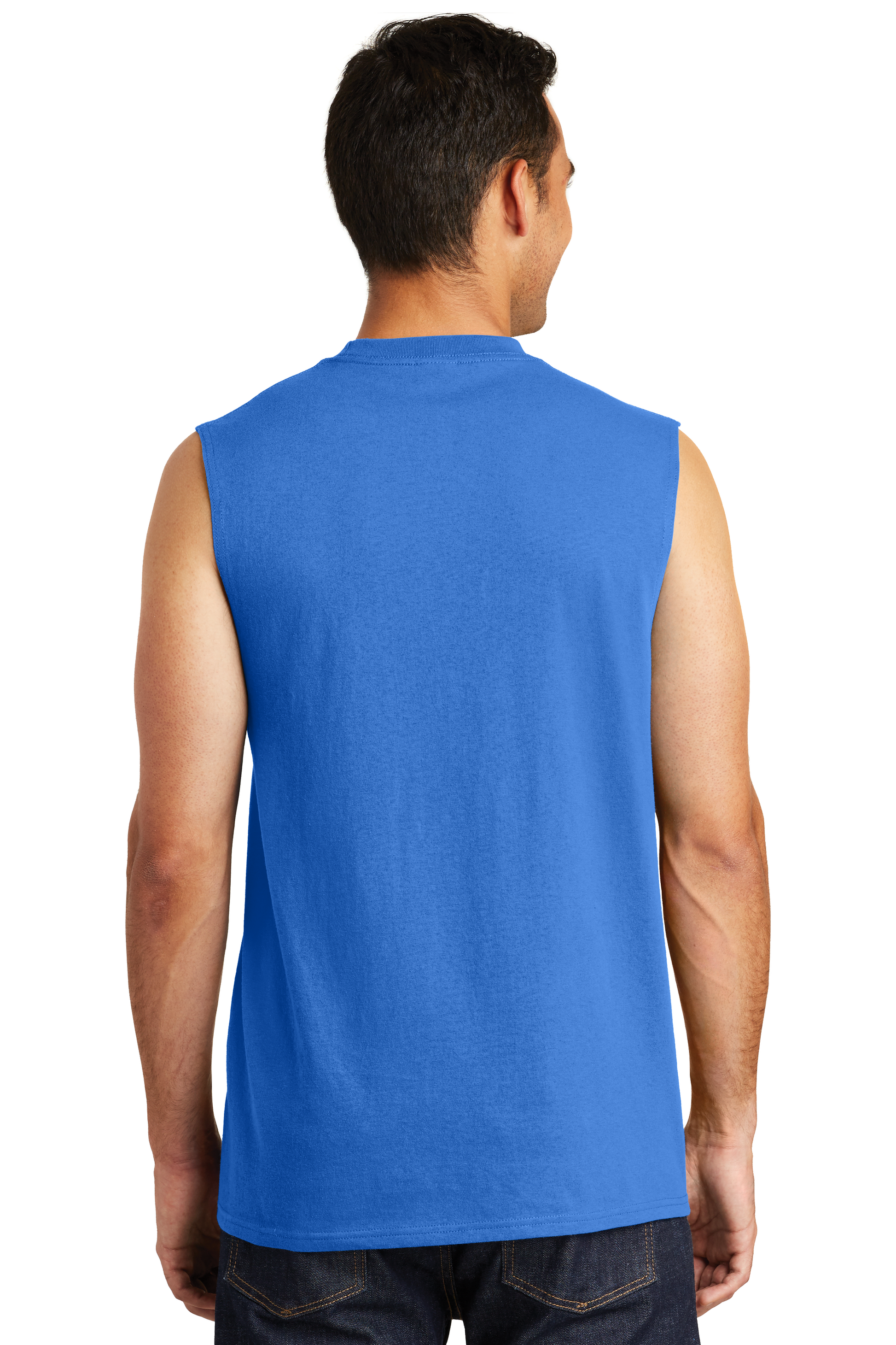 Unisex Core Cotton Sleeveless Tee - Royal