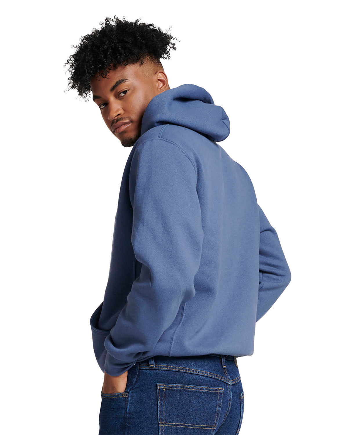 Dri Power® Hooded Pullover Sweatshirt - VINTAGE BLUE