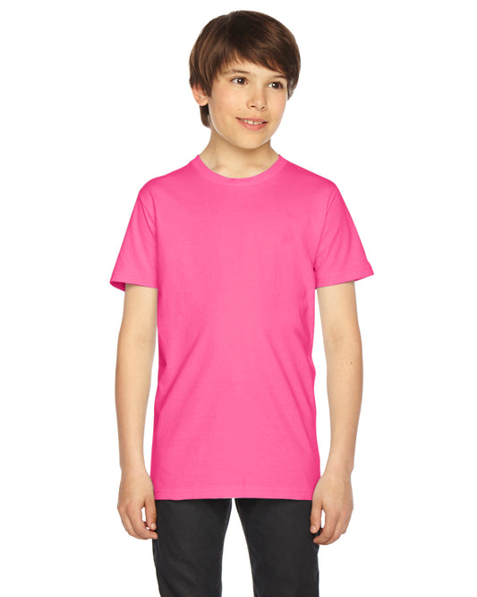 Youth Fine Jersey Short-Sleeve T-Shirt - Fuchsia