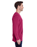 Unisex French Terry Crew With Pocket - Crimson