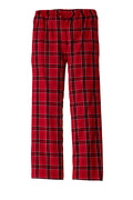 Unisex Flannel Plaid Pant - New Red