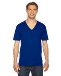 Unisex Fine Jersey Short-Sleeve V-Neck T-Shirt - Lapis