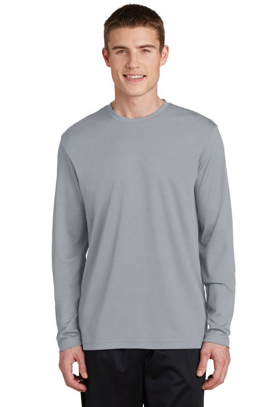 Unisex PosiCharge RacerMesh Long Sleeve Tee - Silver