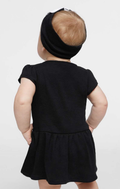 Infant Baby Rib Dress - Black