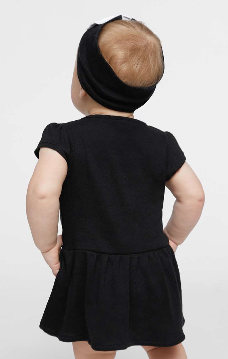 Infant Baby Rib Dress - Black