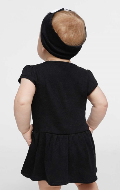 Infant Baby Rib Dress - Black
