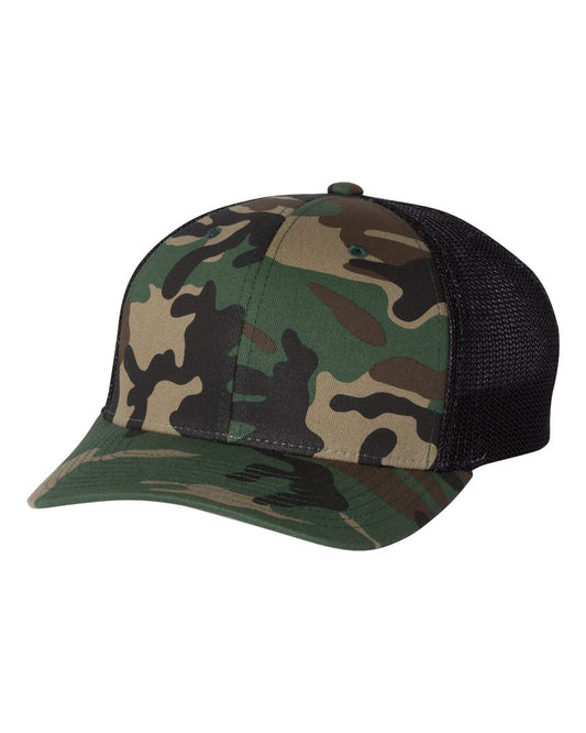 Fitted Trucker with R-Flex - Army Camo / Black