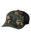 Richardson 110 - Fitted Trucker with R-Flex - Army Camo / Black