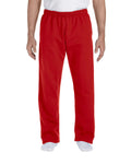 Adult DryBlend® Adult 9 oz., 50/50 Open-Bottom Sweatpants - Red