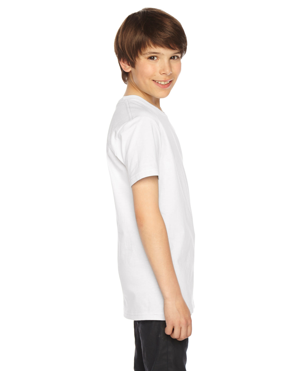 Youth Fine Jersey Short-Sleeve T-Shirt - White