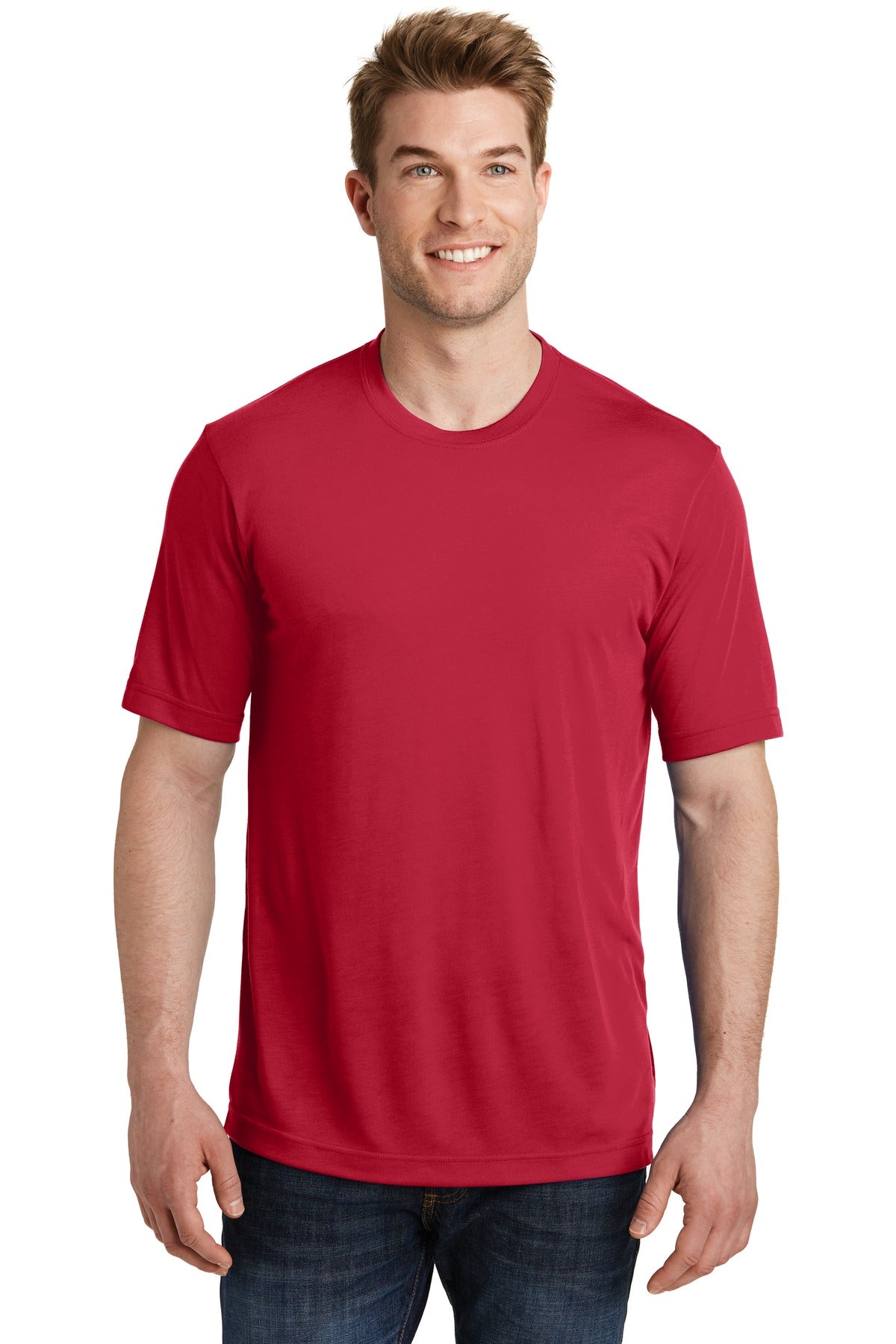Unisex PosiCharge Competitor Cotton Touch Tee - Deep Red