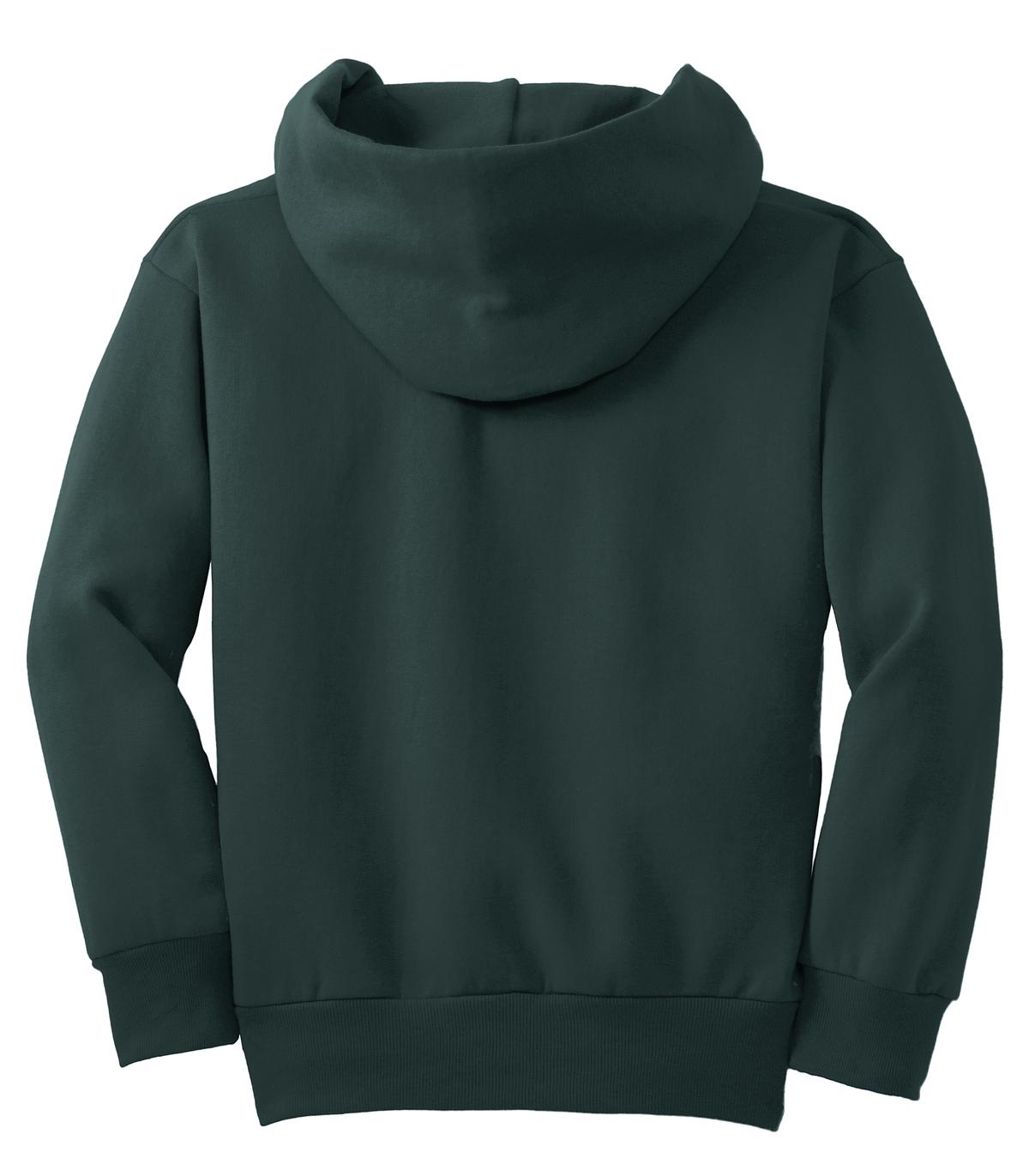 Youth Core Fleece Pullover Hoodie - Dark Green