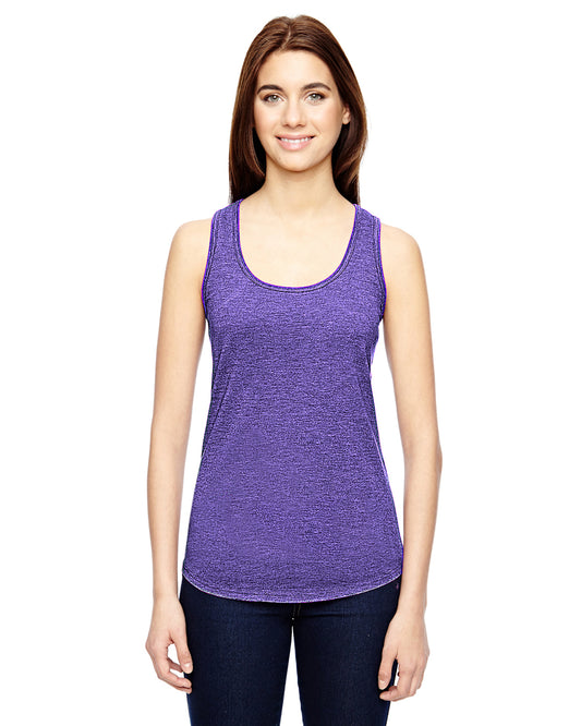 Women's Triblend Racerback Tank - Heather Purple