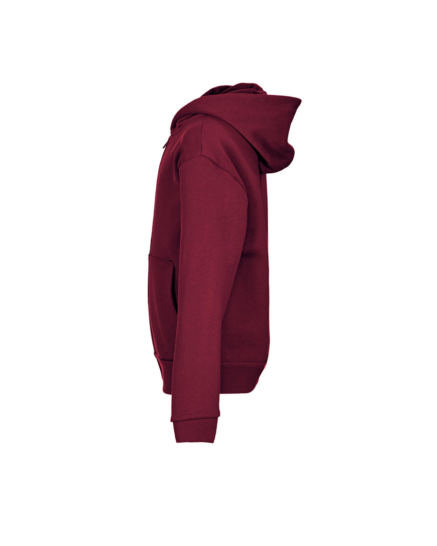 Youth Zip Hoodie - Maroon