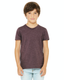 Bella + Canvas 3001YCVC - Youth Jersey T-Shirt - Heather Maroon