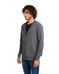 Unisex Sueded Full-Zip Hoodie - Heavy Metal