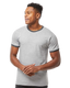 Tultex 0246TC - Unisex Fine Jersey Ringer Tee - Heather Gray / Heather Charcoal
