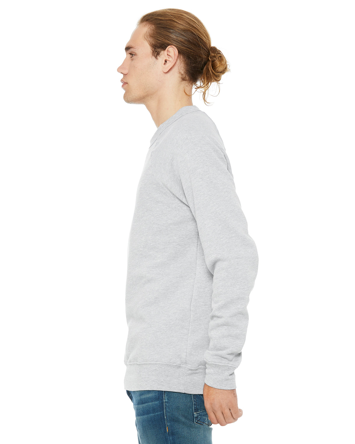 Unisex Sponge Fleece Raglan Sweatshirt - Heather Athletic