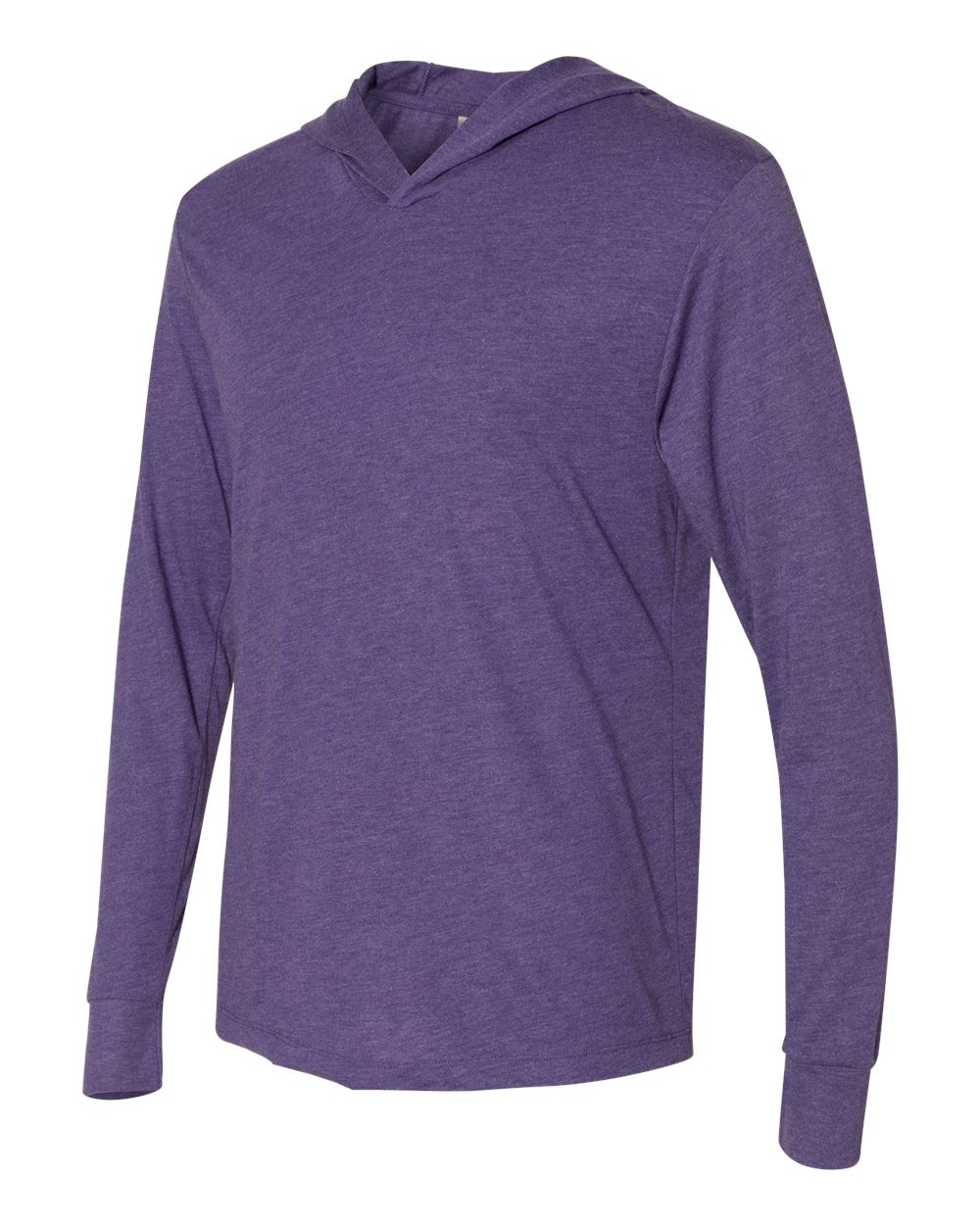 Unisex Triblend Long-Sleeve Hoodie - Purple Rush