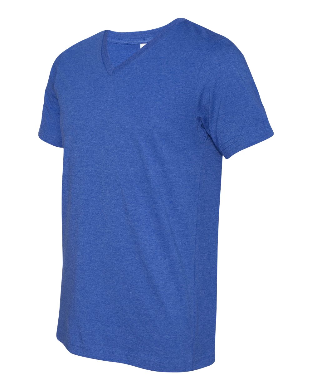 Unisex Jersey Short-Sleeve V-Neck T-Shirt - Heather True Royal