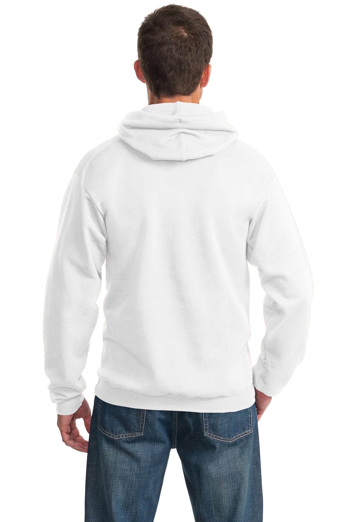 Unisex Essential Fleece Pullover Hoodie - White