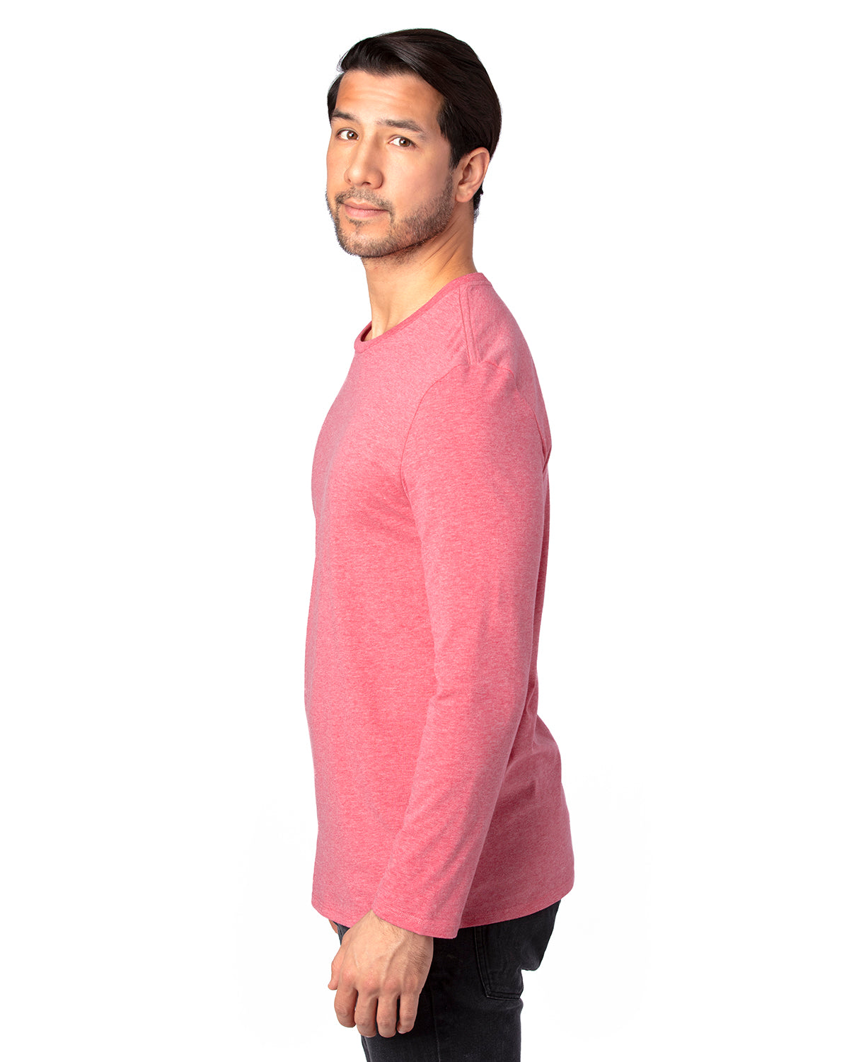 Unisex Ultimate Long-Sleeve T-Shirt - Red Heather