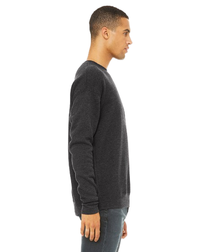 Unisex Drop Shoulder Fleece - Heather Dark Gray