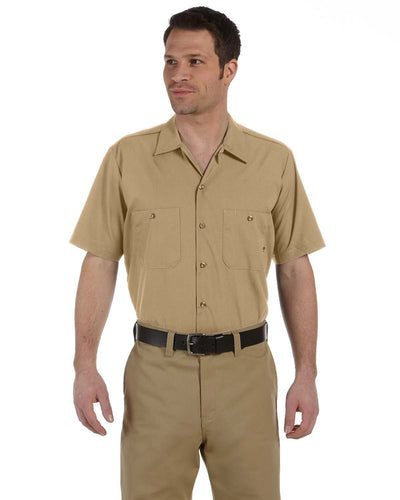 Men's Industrial Short-Sleeve Work Shirt - Desert Sand