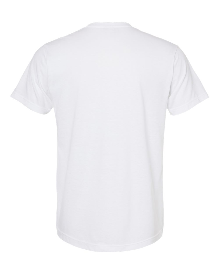 Unisex Poly-Rich V-Neck Tee - White