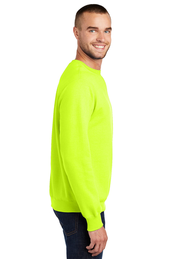 Unisex Essential Fleece Crewneck Sweatshirt - Safety Green