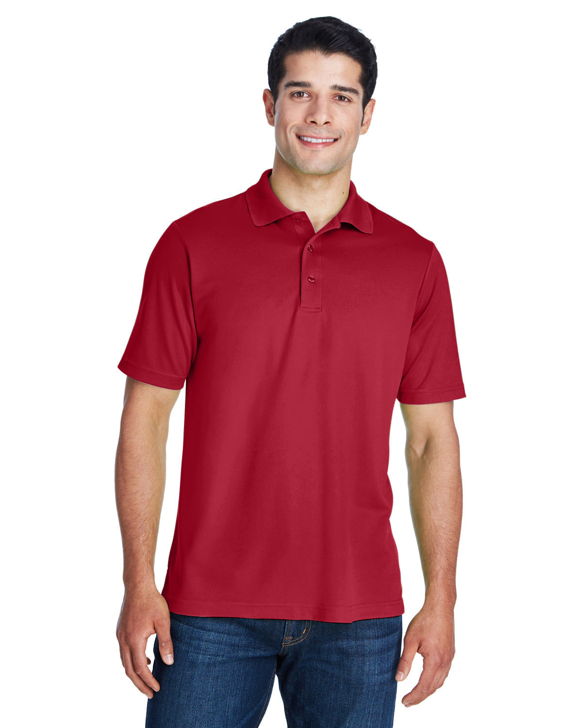 Men's Origin Performance Piqué Polo - Classic Red