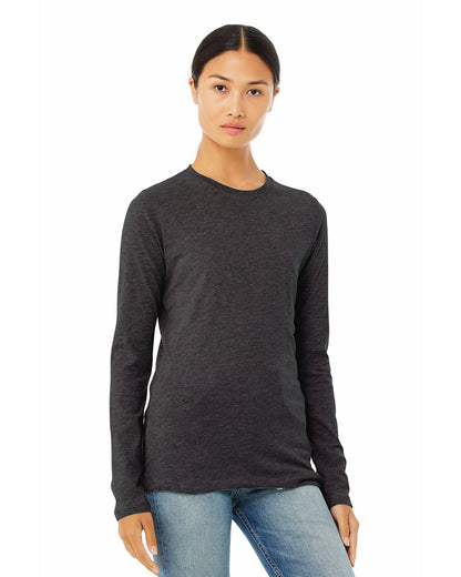 Women's Jersey Long-Sleeve T-Shirt - Heather Dark Gray