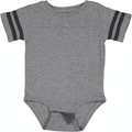 Infant Football Bodysuit - Gran Heather / Vintage Smoke
