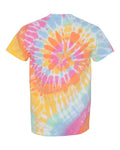 Unisex Multi-Color Spiral Short Sleeve T-Shirt - Aerial Spiral