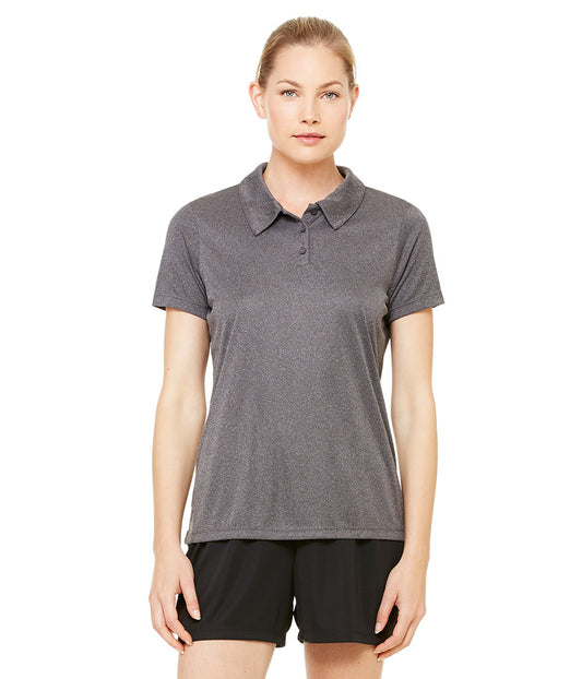 Women's Performance 3-Button Sport Shirt - Dark Gray Heather