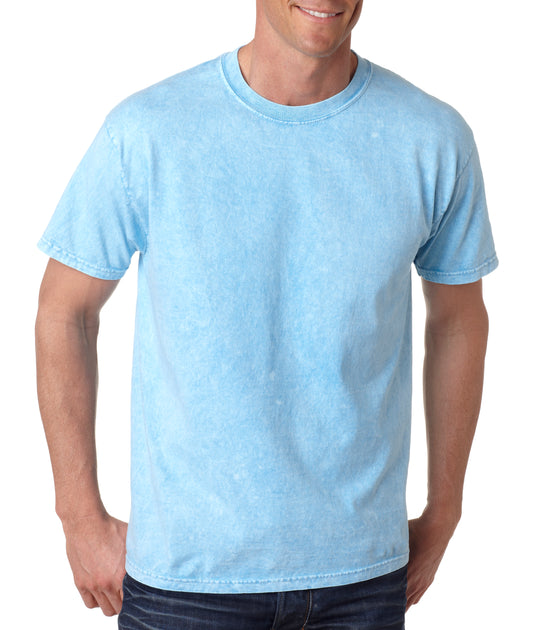 Unisex 100% Cotton Vintage Wash T-Shirt - Mineral Baby Blue