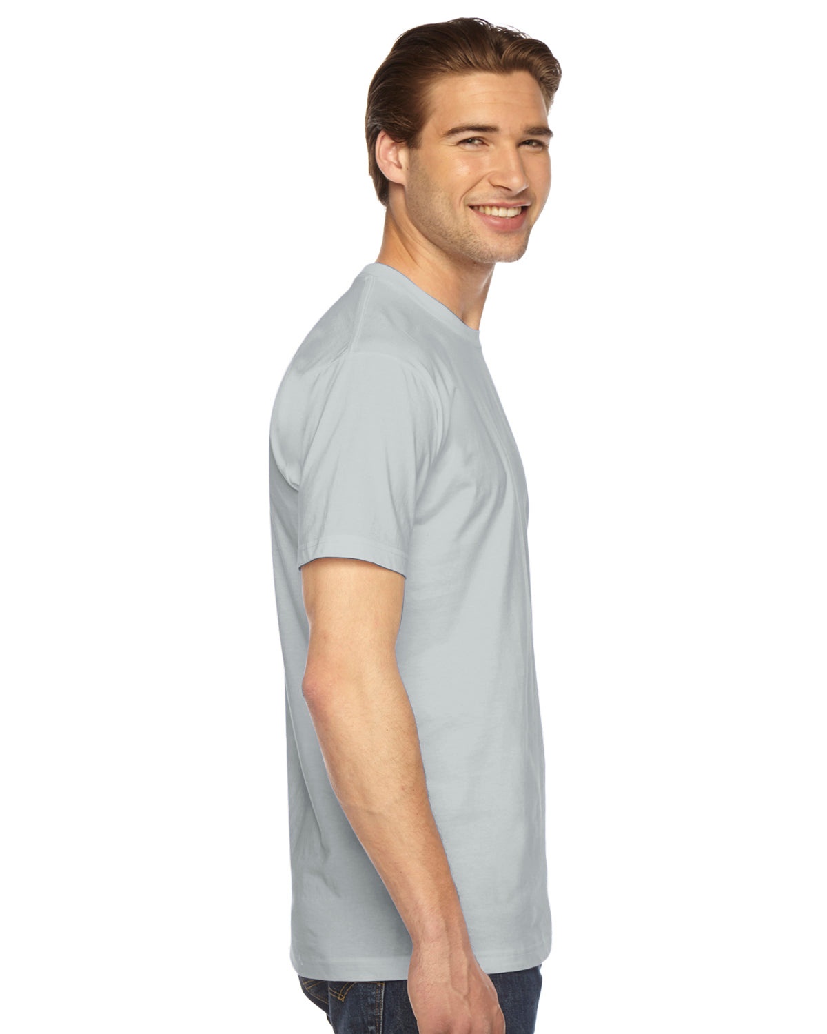 Unisex Fine Jersey Short-Sleeve T-Shirt - New Silver