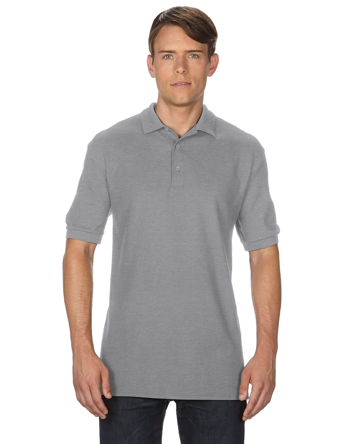 Unisex Premium Cotton®  Double Piqué Polo - Sport Gray