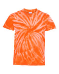 Youth Cyclone Vat-Dyed Pinwheel Short Sleeve T-Shirt - Orange