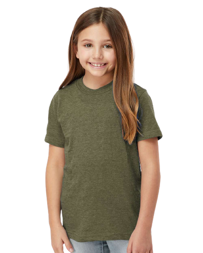 Youth Fine Jersey T-Shirt - Heather Military Green