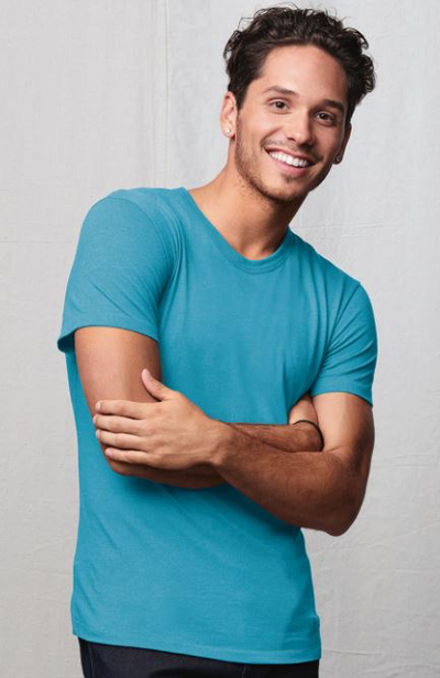 Men's Modal Triblend T-Shirt - Turquoise Triblend