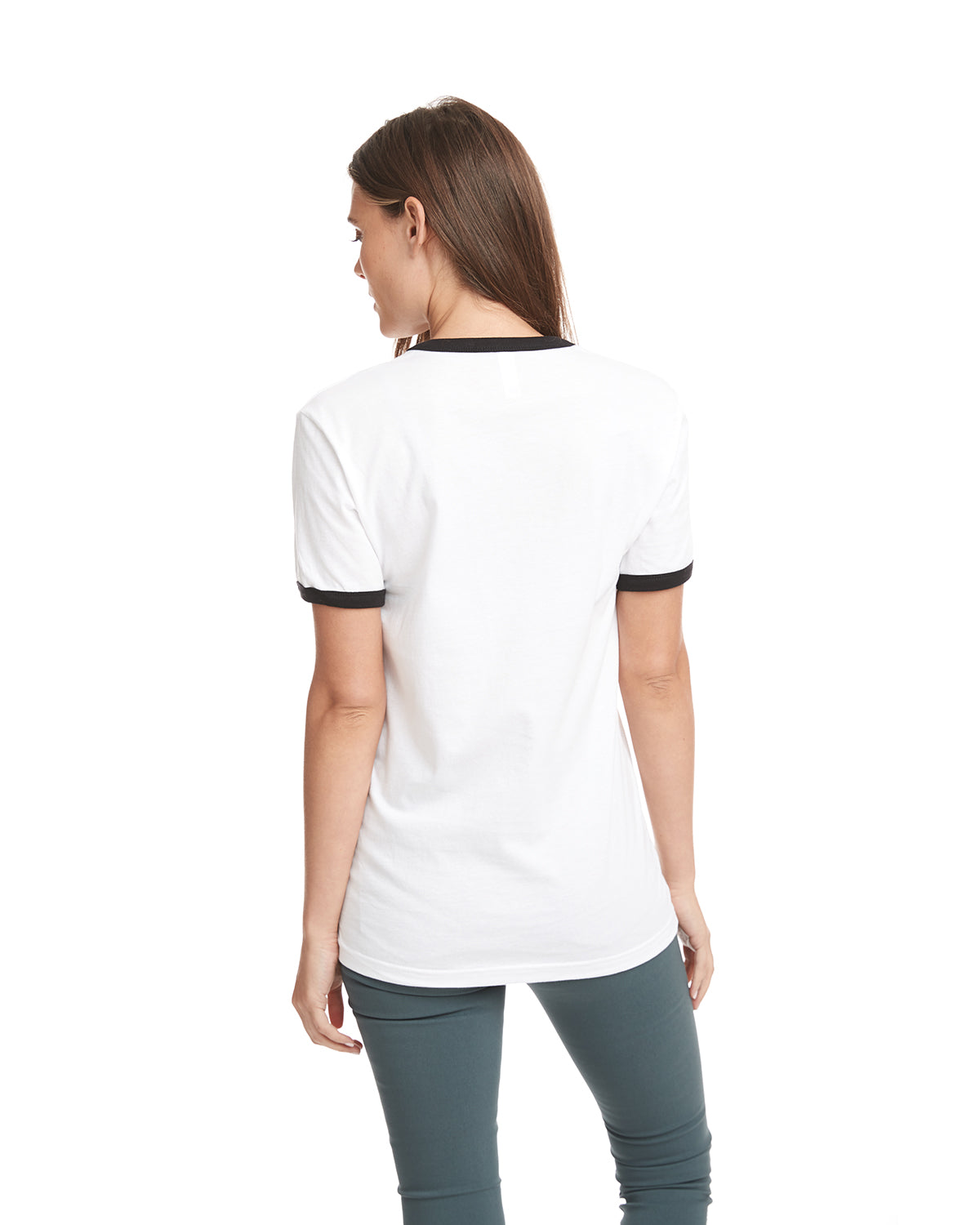 Unisex Ringer T-Shirt - White / Black