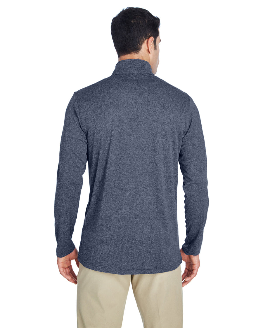 Men's Cool & Dry Heathered Performance Quarter-Zip - Navy Heather