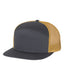 Richardson 168 - Seven-Panel Trucker Cap - Charcoal / Old Gold