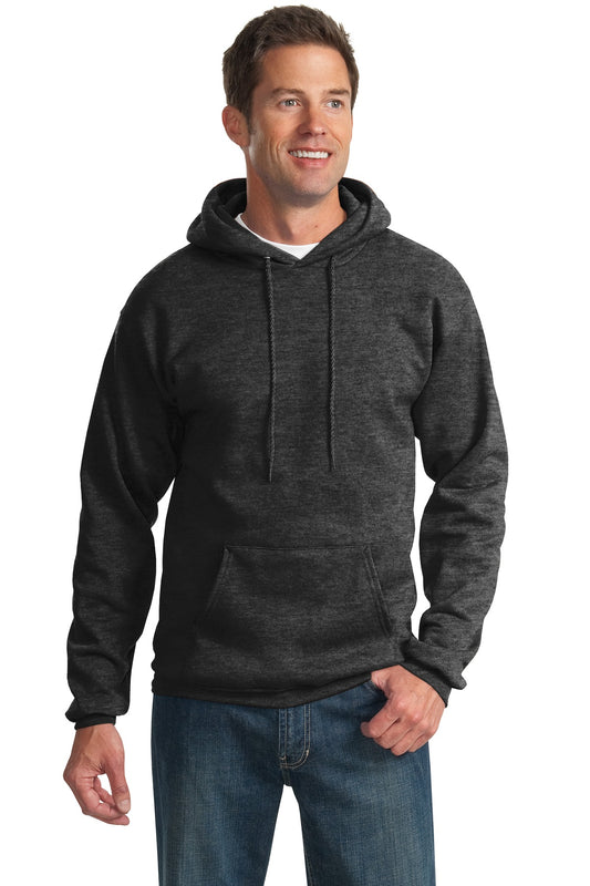 Unisex Essential Fleece Pullover Hoodie - Dark Heather Gray