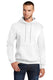 Port & Company PC78HT - Unisex Tall Core Fleece Pullover Hoodie - White